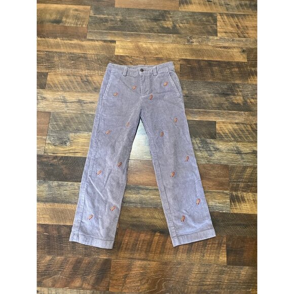Brooks Brothers Gray Corduroy Sled‎ Embroidered pants - Picture 1 of 4